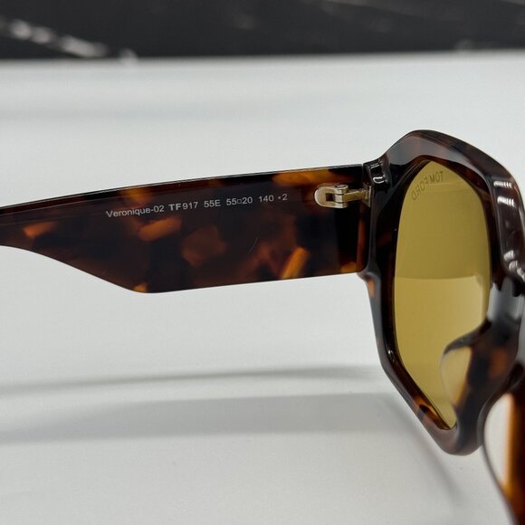 NEW TOM FORD VERONIQUE-02 TF917 55E HAVANA WOMEN SUNGLASSES TOM FORD FT0917/S main image 7